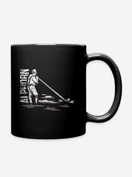 Cadeau de cor des Alpes - Mug uni - noir