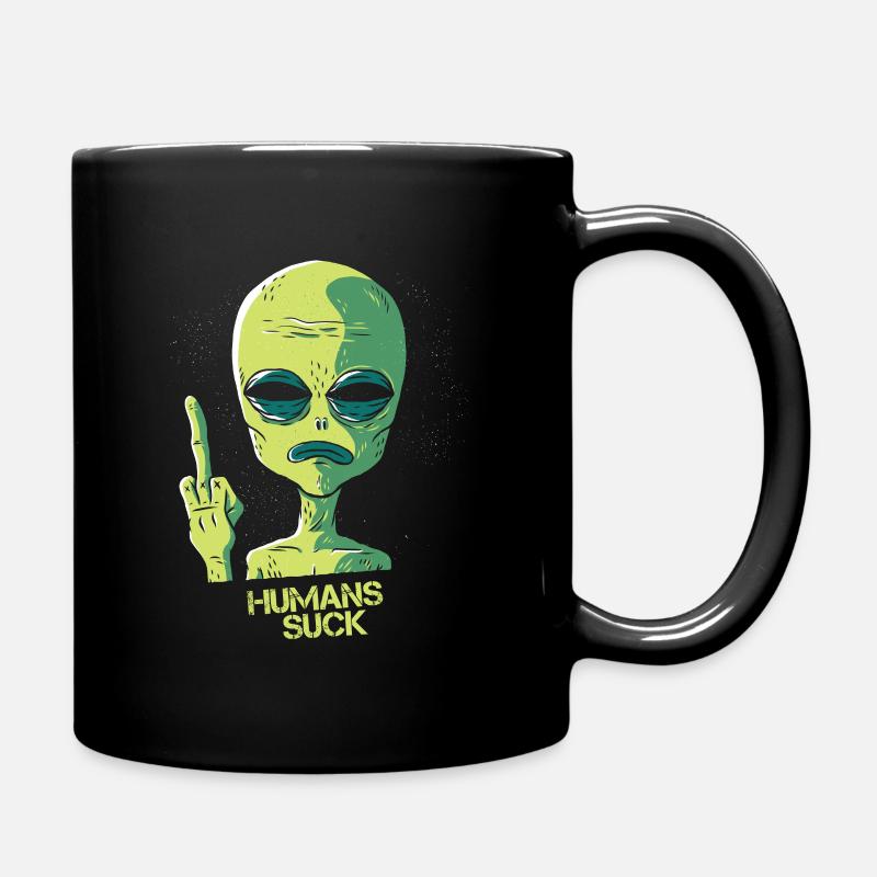 Humans Suck! - Tasse einfarbig - Schwarz