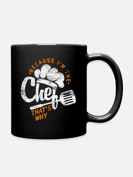 Koch Chefkoch - Tasse einfarbig - Schwarz