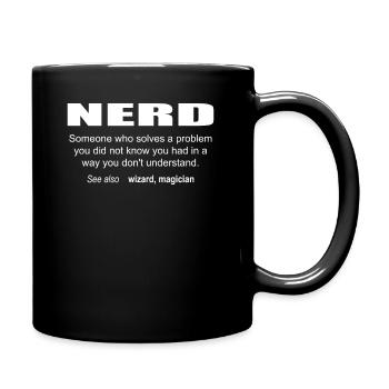 Nerd Description - Tasse einfarbig - Schwarz - Rechts