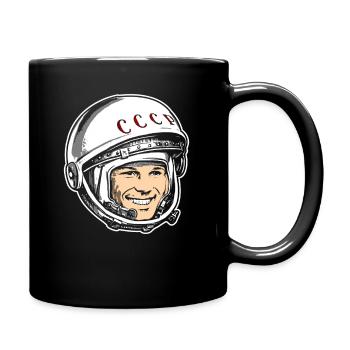 Juri Gagarin Astronaut Sowjetunion - Tasse einfarbig - Schwarz - Rechts