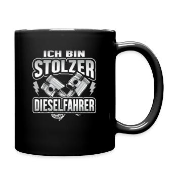 ICH BIN STOLZER DIESELFAHRER - Tasse einfarbig - Schwarz - Rechts