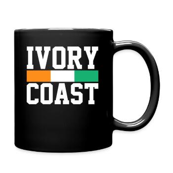 côte-d'Ivoire - Mug uni - noir - Droite