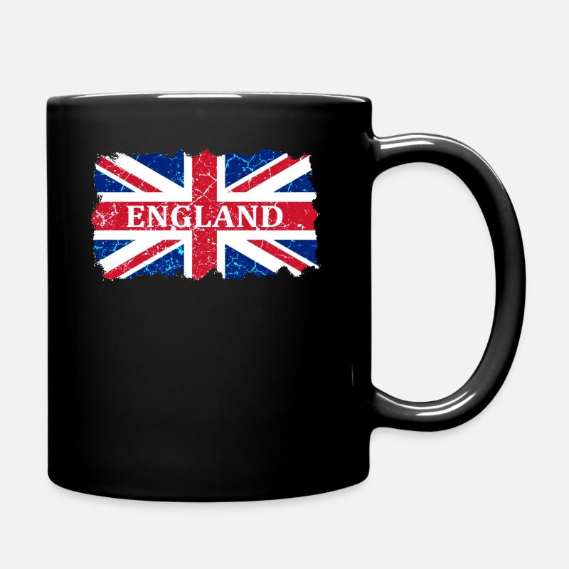 Union Jack - Full Colour Mug - black