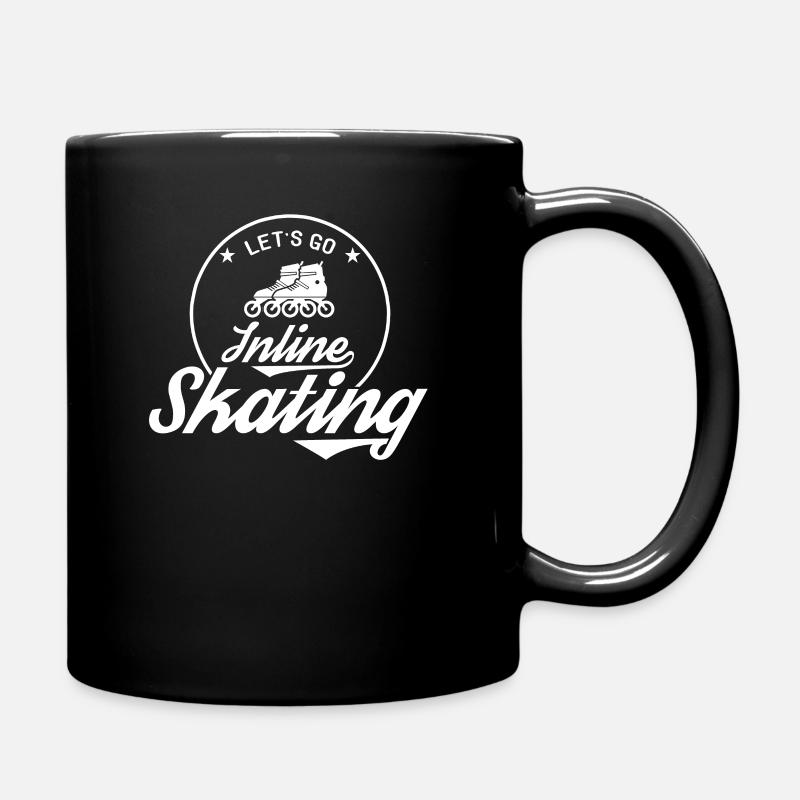 Inline Skater - Tasse einfarbig - Schwarz