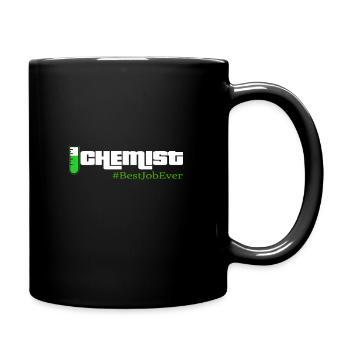 Tube à essai chimiste - Mug uni - noir - Droite