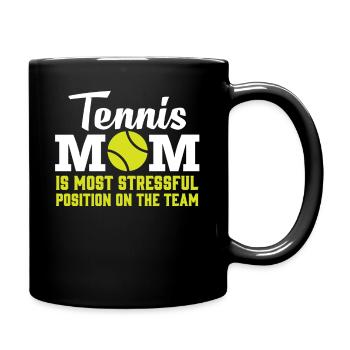 Tennis mother - Full Colour Mug - black - Right