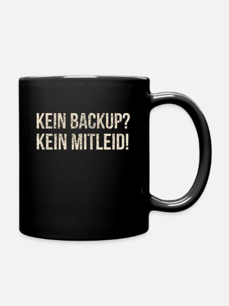Admin IT Informatiker Witz - Tasse einfarbig - Schwarz