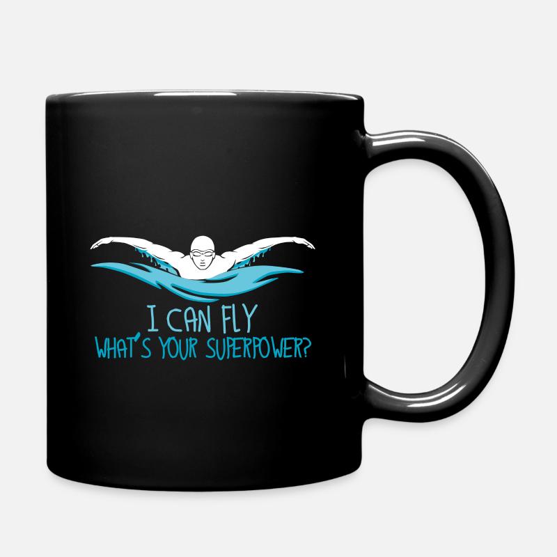 La natation est ma superpuissance - Mug uni - noir