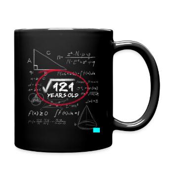 11ème anniversaire Nerd Math Calcul racine - Mug uni - noir - Droite
