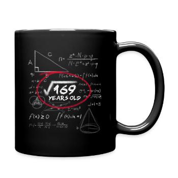13th Birthday Root Calculation Math Nerd - Full Colour Mug - black - Right