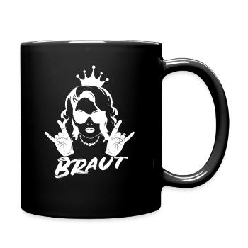 JGA Braut Junggesellinnen-abschied Rock T-Shirt - Tasse einfarbig - Schwarz - Rechts