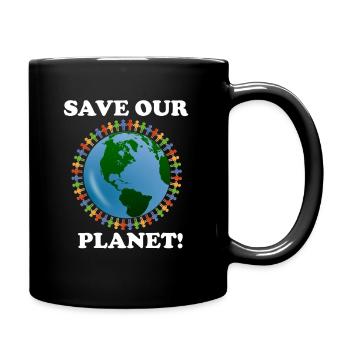 Sauvez notre planète - Mug uni - noir - Droite