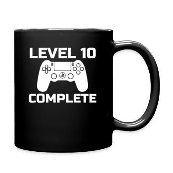 Jeu de 10 ans de cadeau vidéo pour gamers 10 ans - Mug uni - noir - Droite