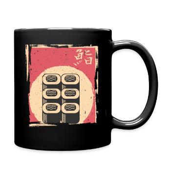 Sushi - Tasse einfarbig - Schwarz - Rechts