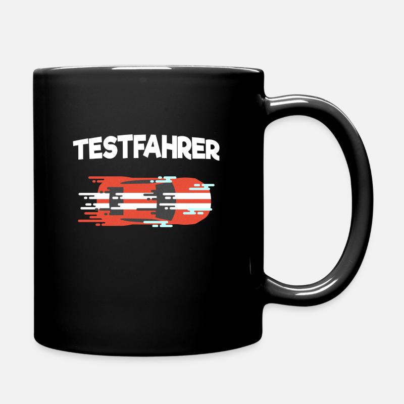 Motorsport, - Tasse einfarbig - Schwarz