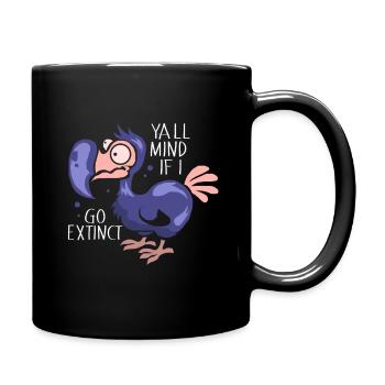 Dodo Geschenk Vogel Urzeit Fossil Archäologie Geek - Tasse einfarbig - Schwarz - Rechts
