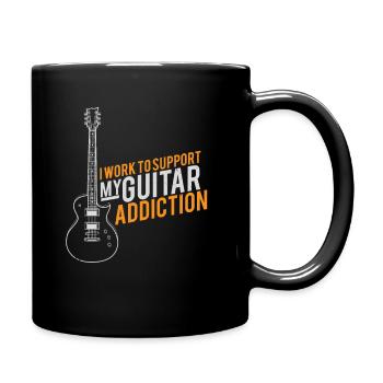 Gitarrist - Tasse einfarbig - Schwarz - Rechts