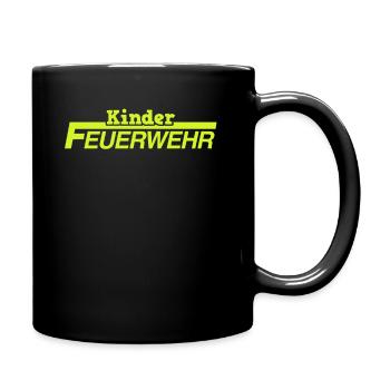 Kinder Feuerwehr Jugendwart Kinderfeuerwehr - Tasse einfarbig - Schwarz - Rechts