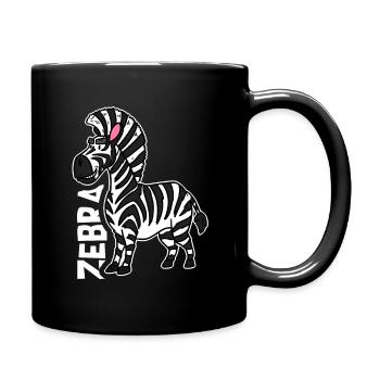 zebra - Full Colour Mug - black - Right