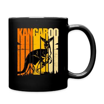 Kangaroo - Full Colour Mug - black - Right