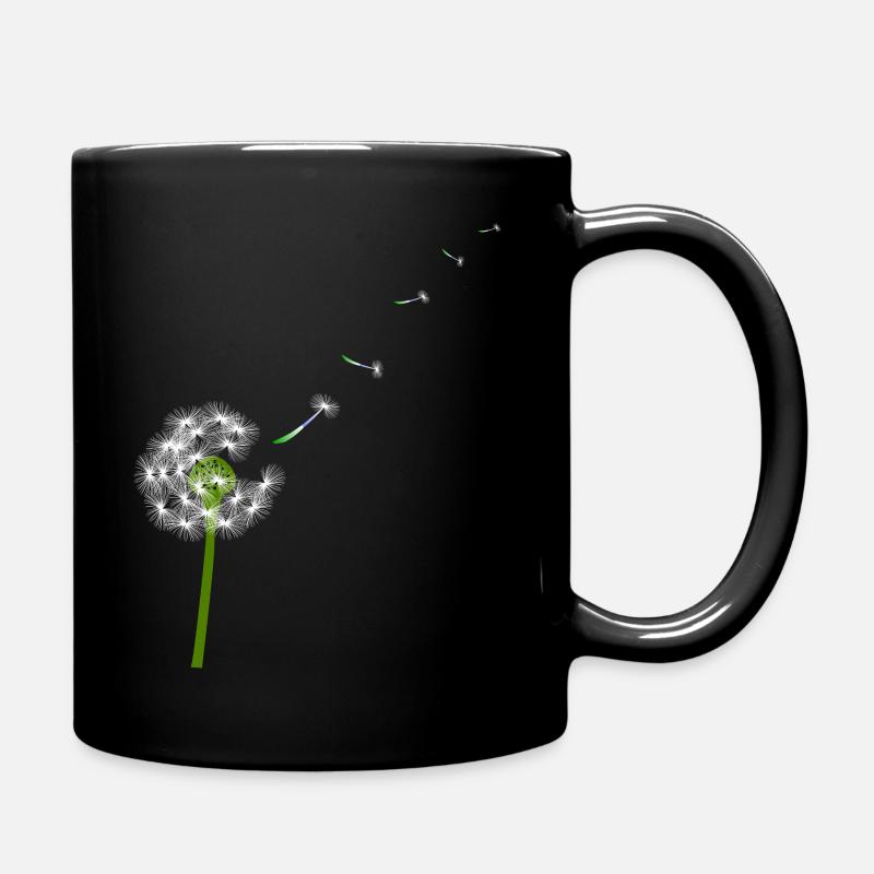 Dandelion dandelion forest and meadows plants - Full Colour Mug - black