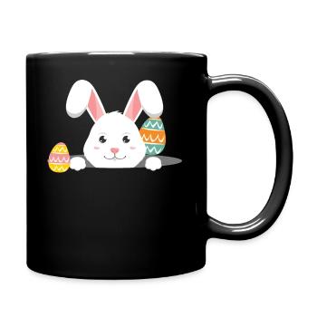 Easter with Easter eggs - Full Colour Mug - black - Right