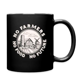 Agriculture paysanne - Mug uni - noir - Droite