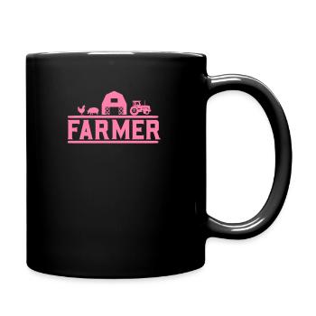 Mama Bäuerin Landwirt Bauer Landwirtin - Tasse einfarbig - Schwarz - Rechts