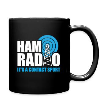 Ham Radio Its A Contact Sport Funny Ham Radio Quot - Mug uni - noir - Droite