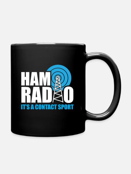 Ham Radio Its A Contact Sport Funny Ham Radio Quot - Tasse einfarbig - Schwarz