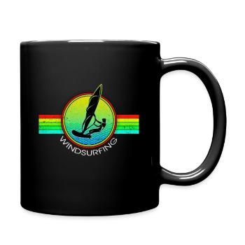 Windsurfing - Full Colour Mug - black - Right