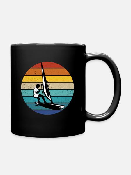 Windsurfing - Full Colour Mug - black