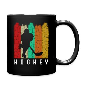 Eishockey - Tasse einfarbig - Schwarz - Rechts