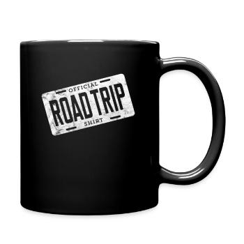 Official Road Trip Shirt I License Plate Party - Full Colour Mug - black - Right