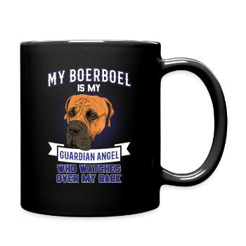 Boerboel - Tasse einfarbig - Schwarz - Rechts