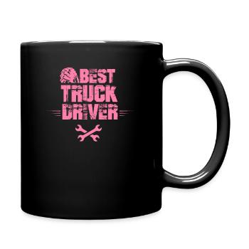 Camion chauffeur routier chauffeur de camion - Mug uni - noir - Droite