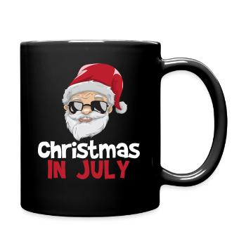 Noël en juillet Santa - Mug uni - noir - Droite