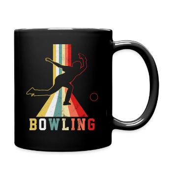 Bowling - Tasse einfarbig - Schwarz - Rechts