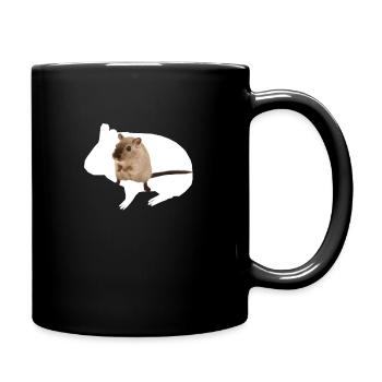 Hamster Geschenk Shirt mit Hamster in Hamster - Tasse einfarbig - Schwarz - Rechts
