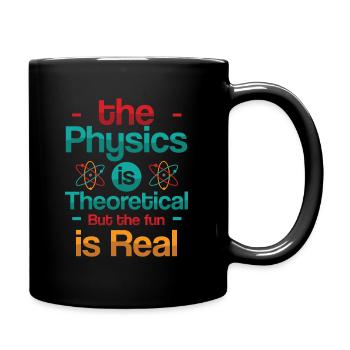 Theoretische Physik - Tasse einfarbig - Schwarz - Rechts