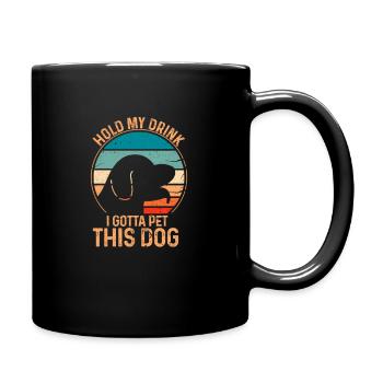 Dog lover - Full Colour Mug - black - Right