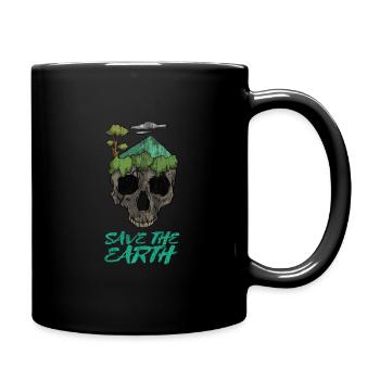 Earthday Earth and Conservation - Full Colour Mug - black - Right