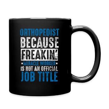 Orthopedist artist - Full Colour Mug - black - Right