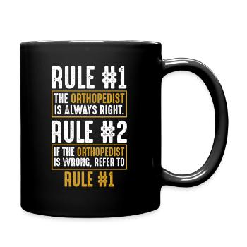 Erreur orthopédiste - Mug uni - noir - Droite
