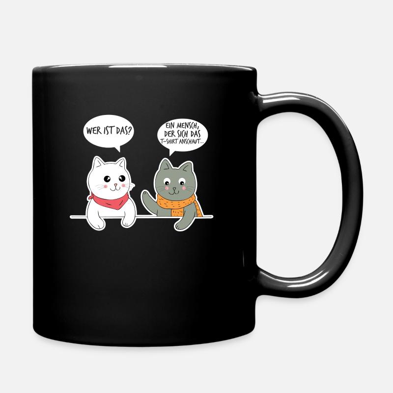 Des chats T-shirt Qui c’est ? C’est un - Mug uni - noir