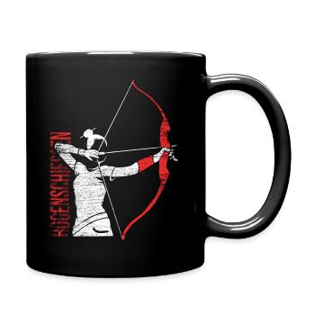 tir à l'arc - Mug uni - noir - Droite