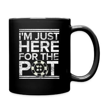 Poker - Tasse einfarbig - Schwarz - Rechts
