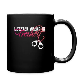 Hen party bridal bridal column - Full Colour Mug - black - Right