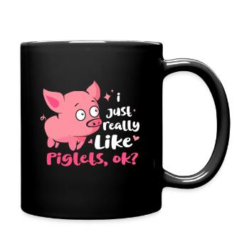 Pig Pig Pig Piglet Boar Boar - Full Colour Mug - black - Right